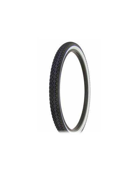 Tire 26 x 2.125 Black/White Side Wall Blue Line HF-133.